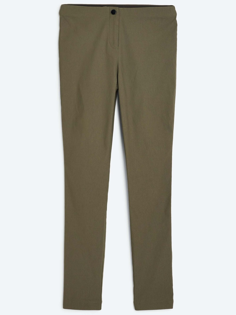 Slim Olive Green Women's Trousers